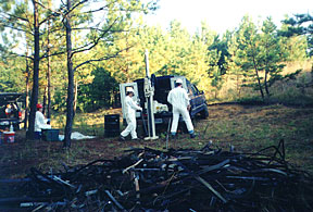 Western Burning ground soil sampling