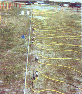 Resistivity cable and electrode layout
